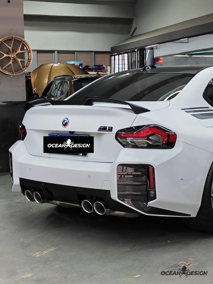 2023-2025 BMW G87 M2 G42 M240i Ocean Design Dry Carbon Rear Spoiler
