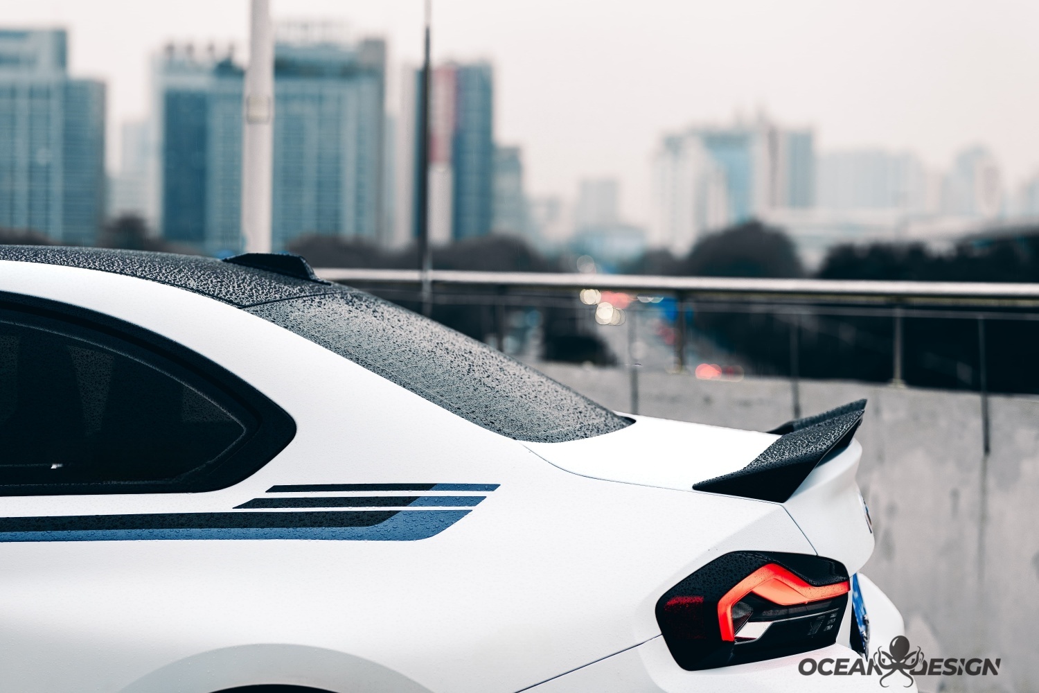 2023-2025 BMW G87 M2 G42 M240i Ocean Design Dry Carbon Rear Spoiler