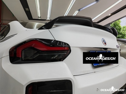 2023-2025 BMW G87 M2 G42 M240i Ocean Design Dry Carbon Rear Spoiler