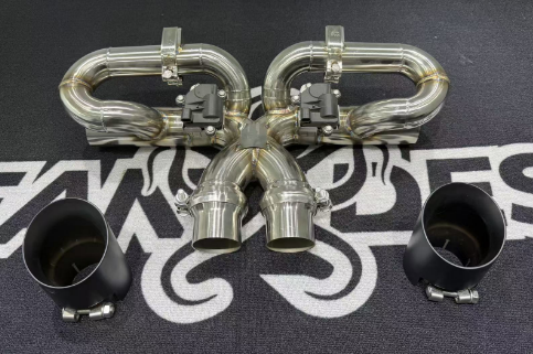 Porsche 992.1/992.2 Upgrade to 992.2 GT3-Style Exhaust Dry Carbon Fiber