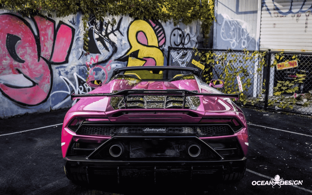 Lamborghini Huracan EVO Spoiler Dry Carbon Fiber Ocean Design Series Bodykit