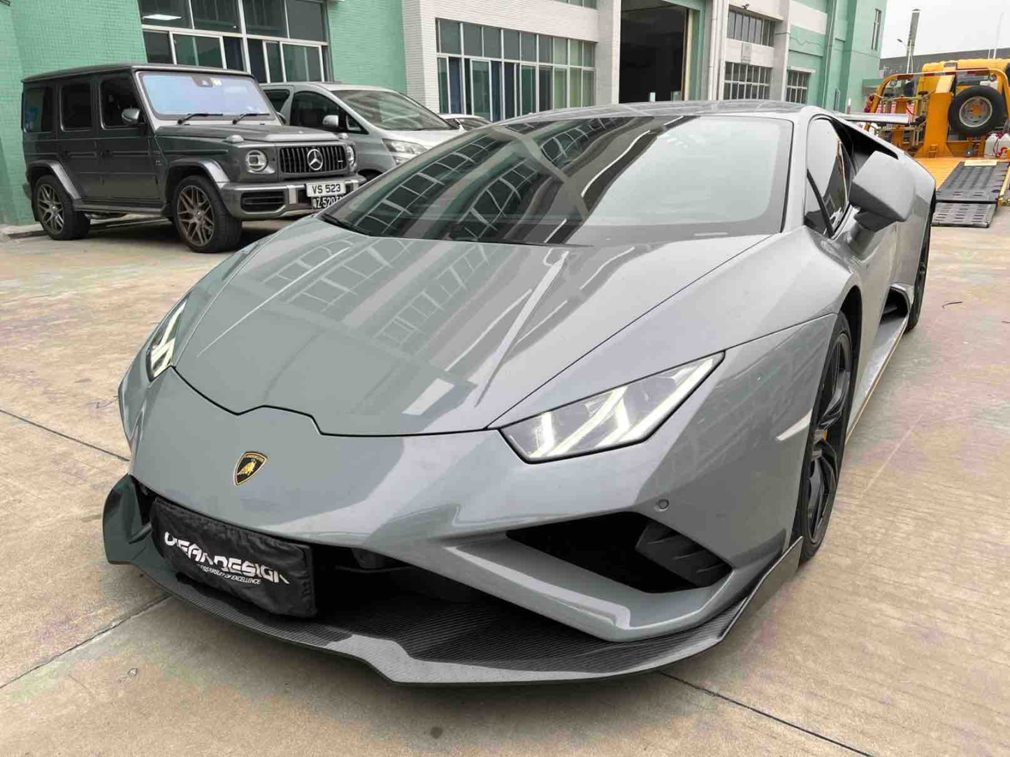 Lamborghini Huracan EVO RWD Splitter Front Lip Dry Carbon Fiber Ocean Design Series Bodykit