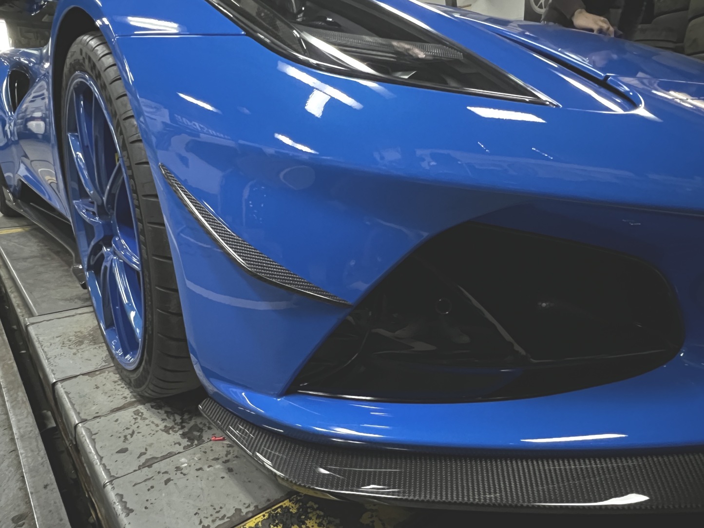 Lotus Emira 2021-2024 Dry Carbon Fiber Front Bumper Canards Ocean Design Original Series Bodykit