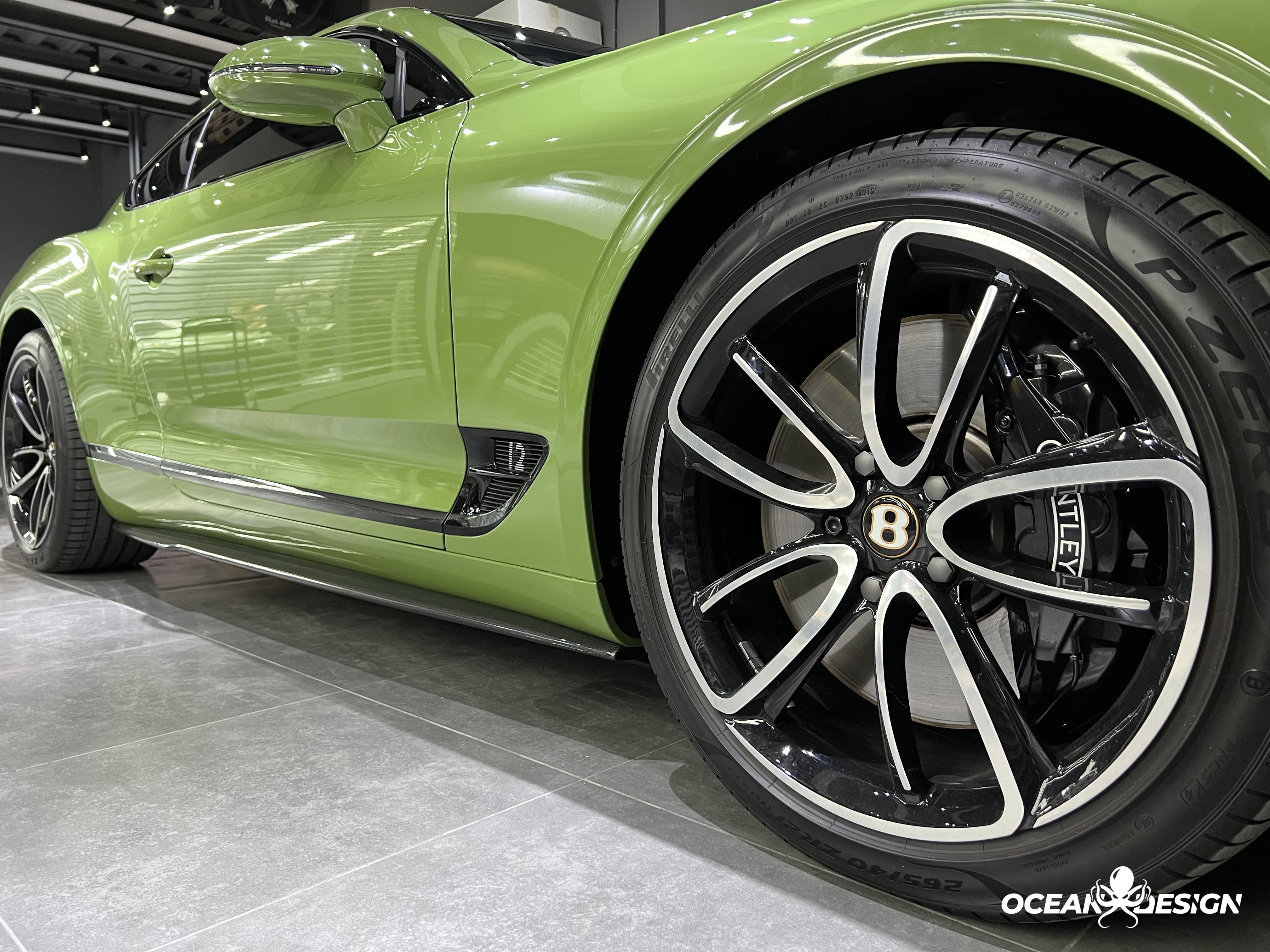 2019–2024 Bentley Continental GT GTC Edition One Side Skirts Dry Carbon