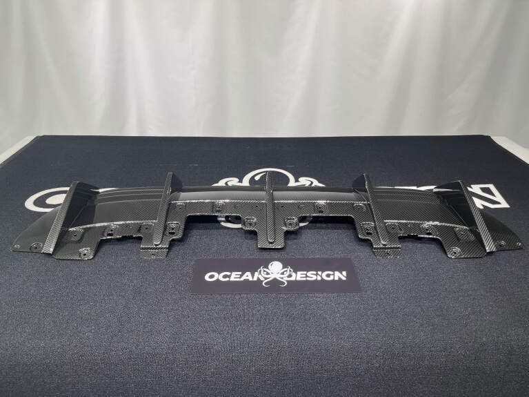 Lamborghini Huracan EVO Rear Diffuser Dry Carbon Fiber Ocean Design Series Bodykit