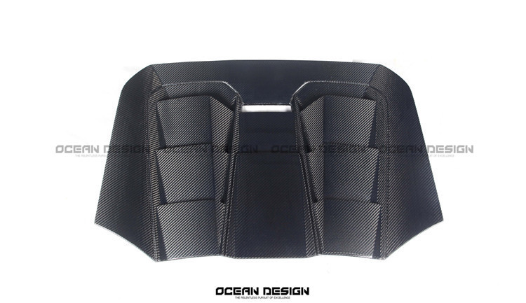 Lamborghini Huracan EVO Rear Engine Cover Dry Carbon Fiber Ocean Design Bodykit