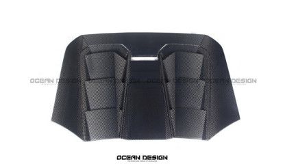 Lamborghini Huracan EVO Rear Engine Cover Dry Carbon Fiber Ocean Design Bodykit