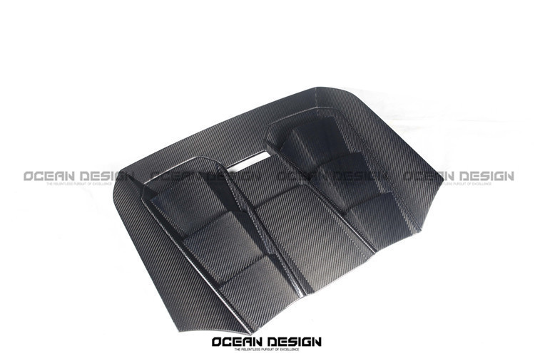 Lamborghini Huracan EVO Rear Engine Cover Dry Carbon Fiber Ocean Design Bodykit
