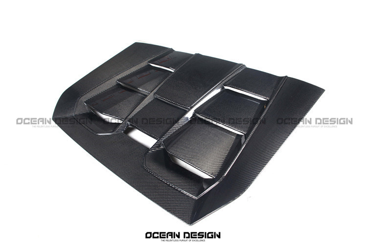 Lamborghini Huracan EVO Rear Engine Cover Dry Carbon Fiber Ocean Design Bodykit