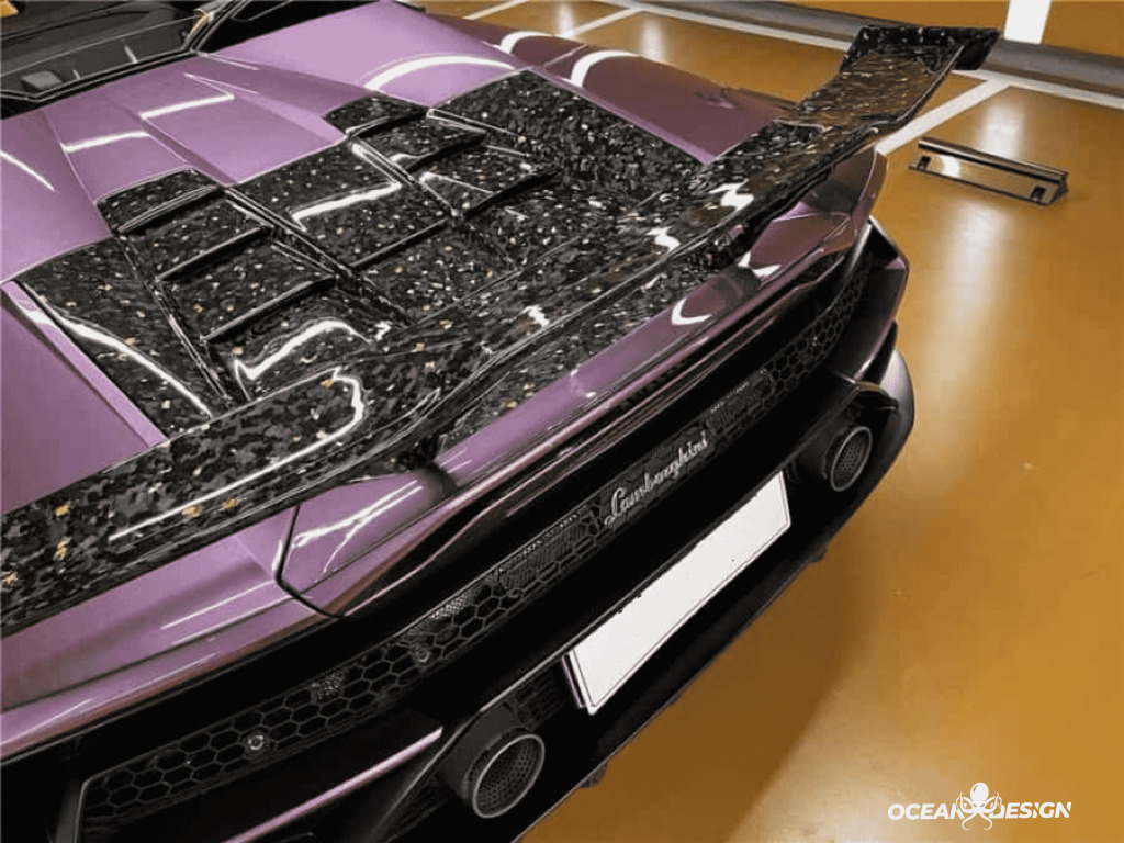 Lamborghini Huracan EVO Spoiler Dry Carbon Fiber Ocean Design Series Bodykit