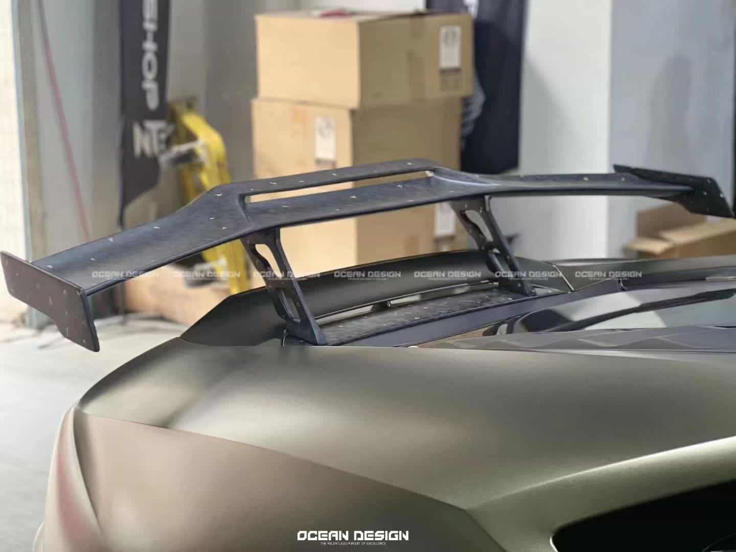 Lamborghini Huracan EVO Spoiler Dry Carbon Fiber Ocean Design Series Bodykit