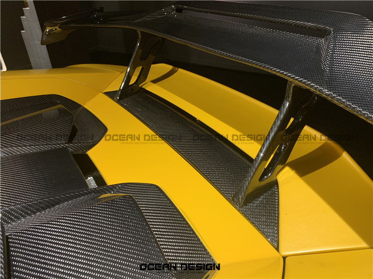 Lamborghini Huracan EVO Spoiler Dry Carbon Fiber Ocean Design Series Bodykit