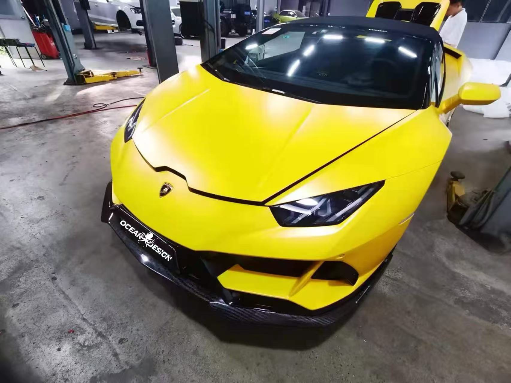 Lamborghini Huracan EVO Splitter Dry Carbon Fiber OD Carbon Series Bodykit
