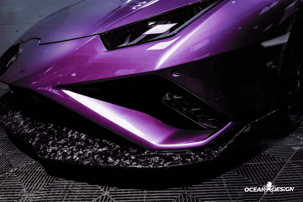 Lamborghini Huracan EVO RWD Front Bumper Protector Dry Carbon Fiber N Series Bodykit