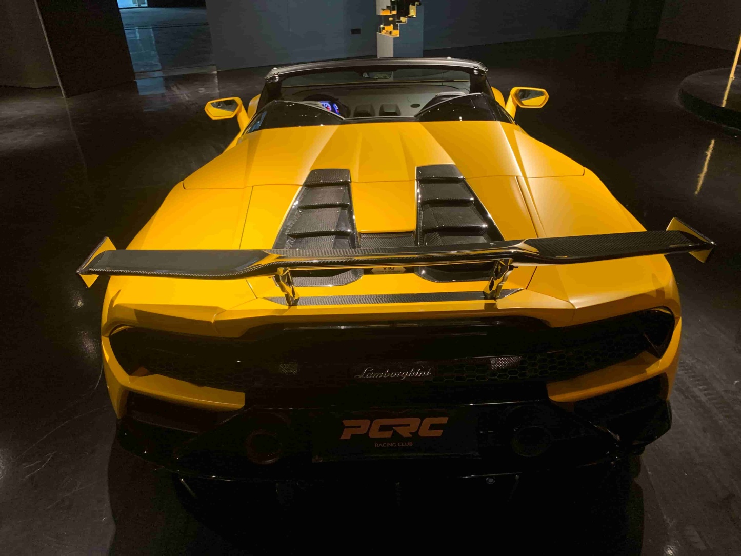 Lamborghini Huracan EVO RWD Rear Engine Cover Dry Carbon Fiber Ocean Design Bodykit