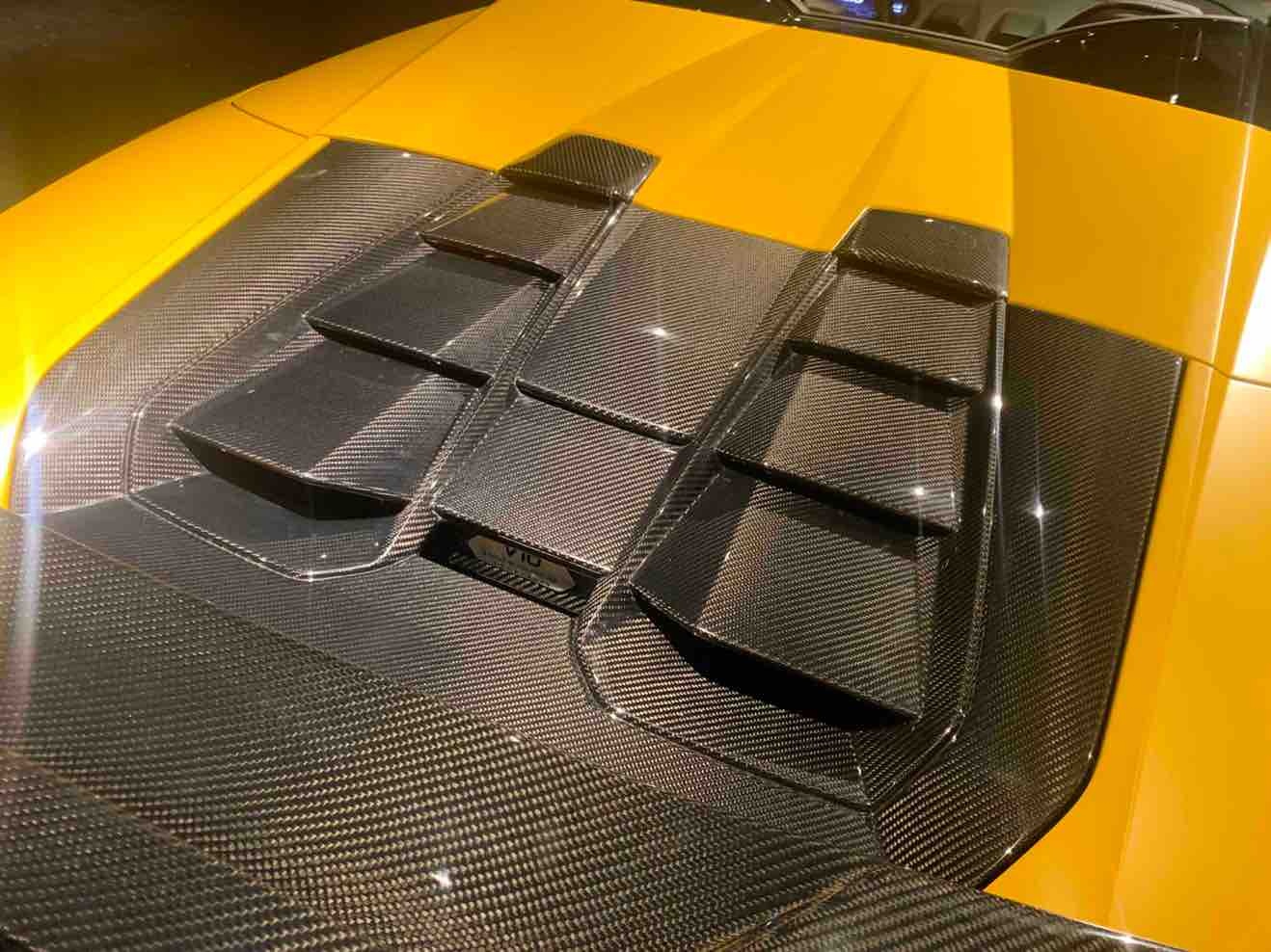 Lamborghini Huracan EVO RWD Rear Engine Cover Dry Carbon Fiber Ocean Design Bodykit
