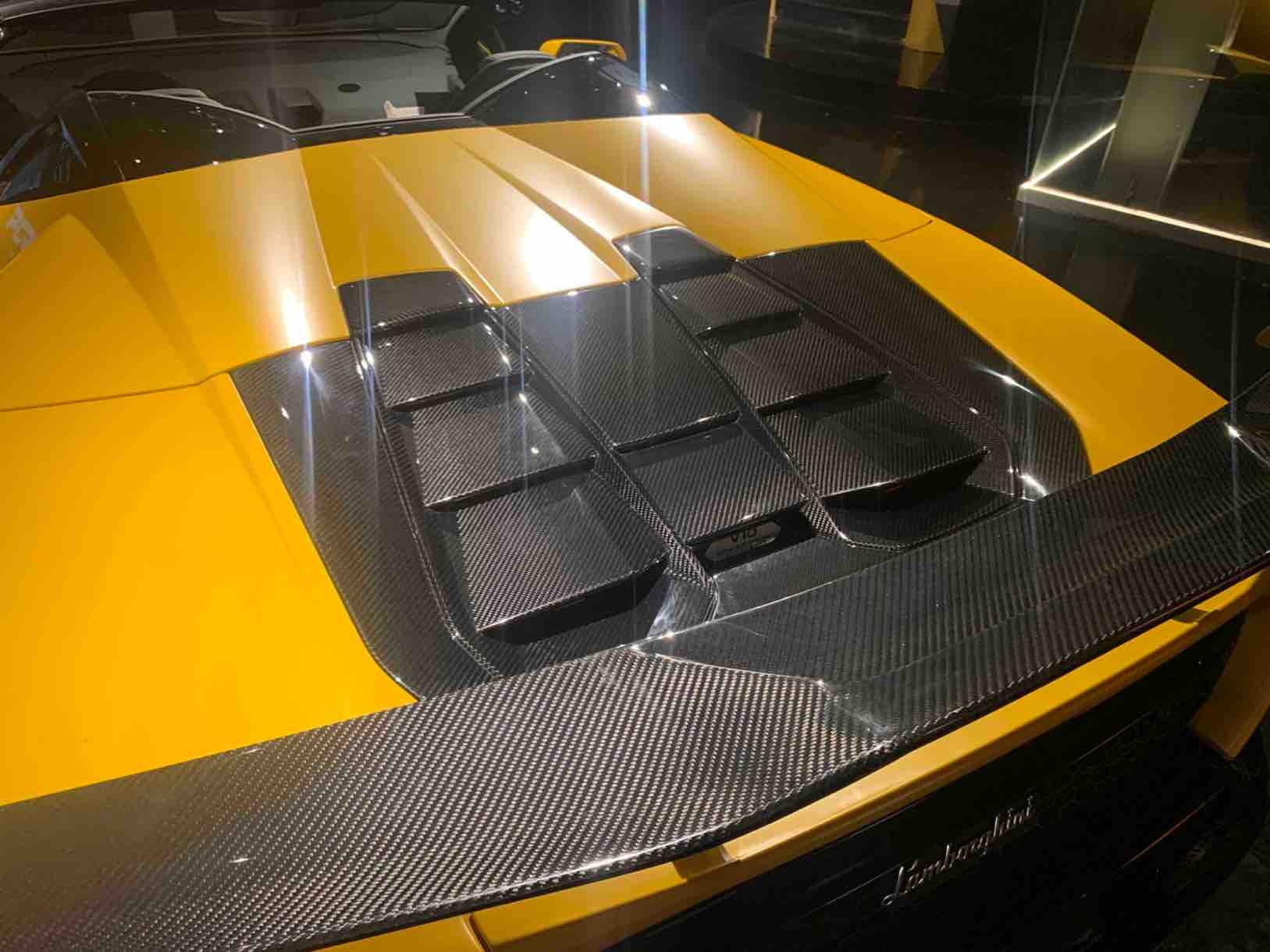 Lamborghini Huracan EVO Rear Engine Cover Dry Carbon Fiber Ocean Design Bodykit