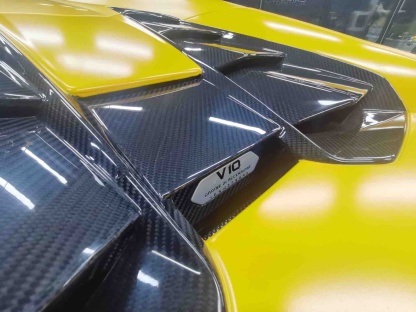 Lamborghini Huracan EVO Rear Engine Cover Dry Carbon Fiber Ocean Design Bodykit