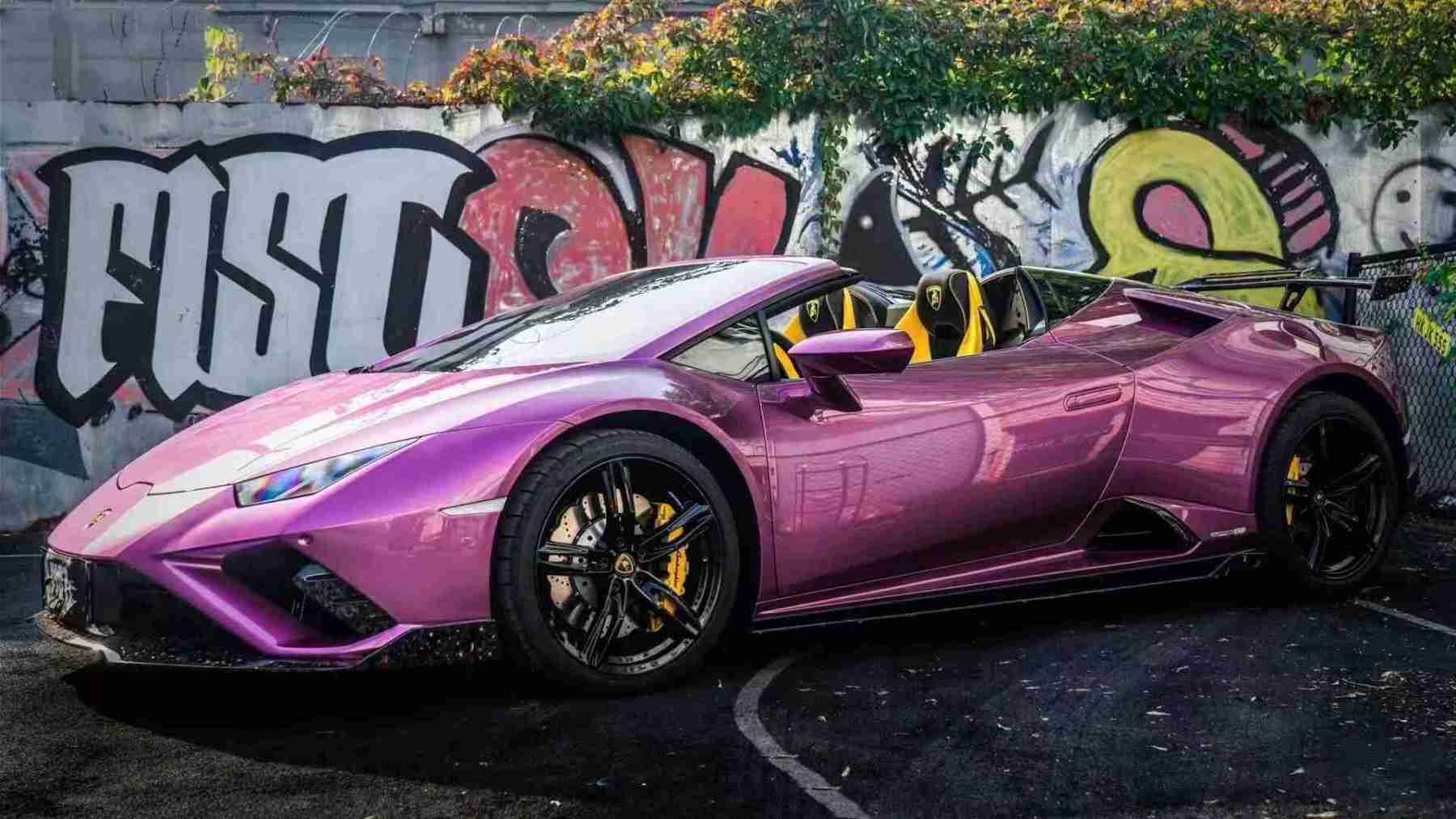 Lamborghini Huracan EVO RWD Front Bumper Protector Dry Carbon Fiber N Series Bodykit