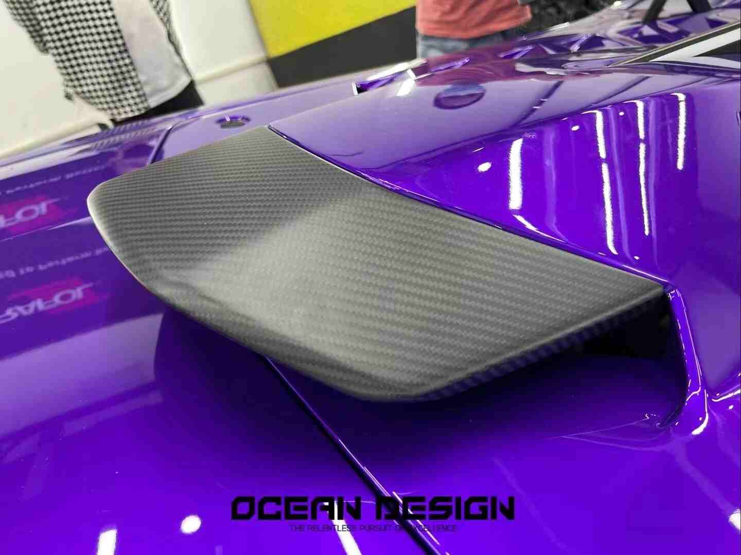Lamborghini Huracan STO Engine Room Vent Dry Carbon Fiber OEM Series Bodykit
