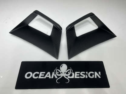 Lamborghini Huracan STO Front Hood Air Vent Trim Dry Carbon Fiber OEM Series Bodykit