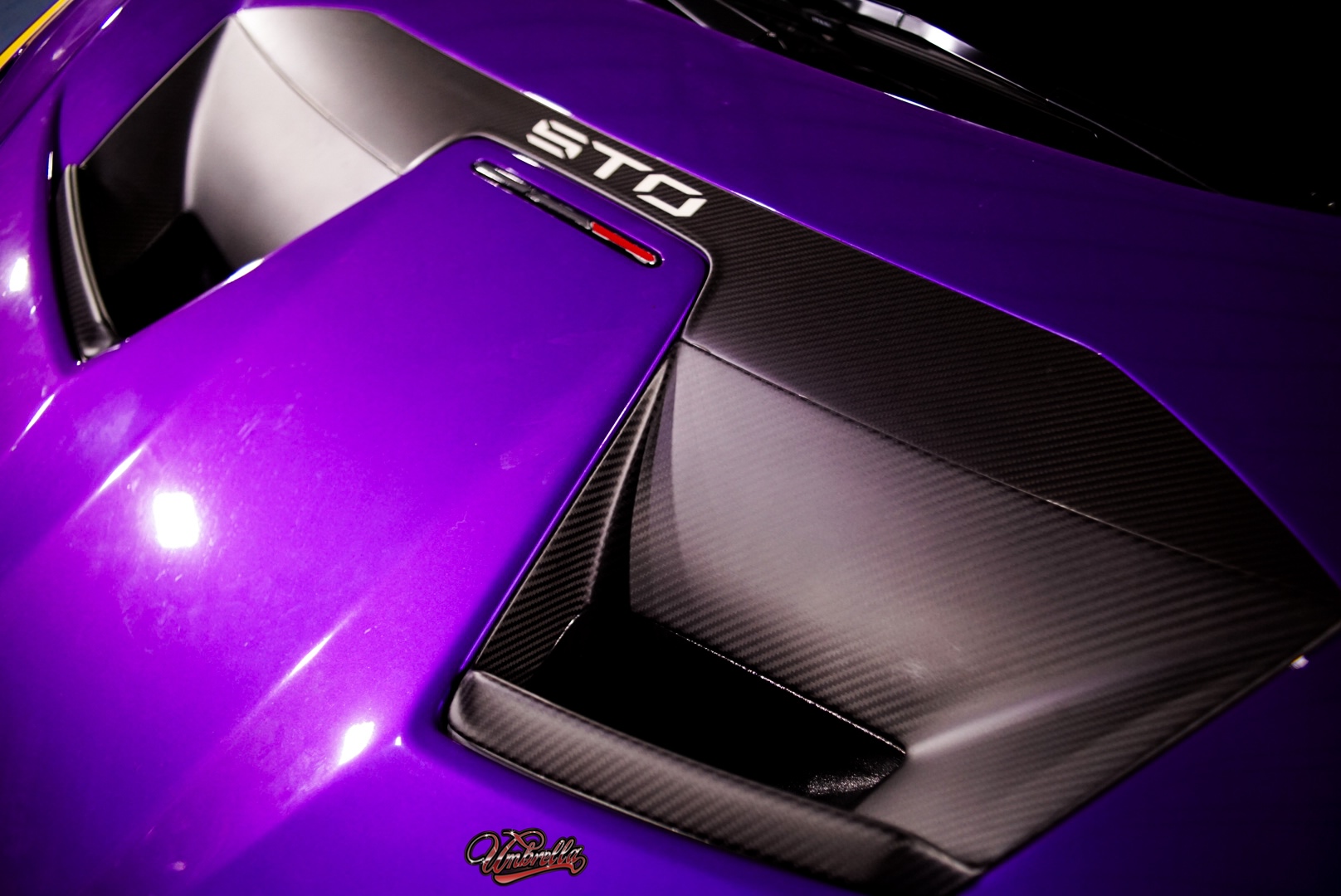 Lamborghini Huracan STO Front Hood Air Vent Trim Dry Carbon Fiber OEM Series Bodykit