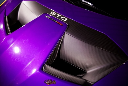 Lamborghini Huracan STO Front Hood Air Vent Trim Dry Carbon Fiber OEM Series Bodykit