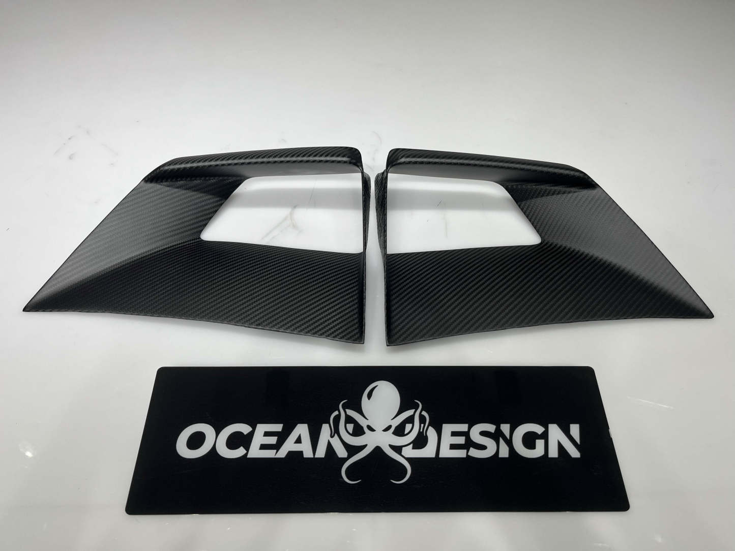 Lamborghini Huracan STO Front Hood Air Vent Trim Dry Carbon Fiber OEM Series Bodykit