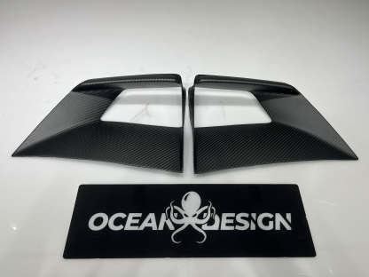 Lamborghini Huracan STO Front Hood Air Vent Trim Dry Carbon Fiber OEM Series Bodykit