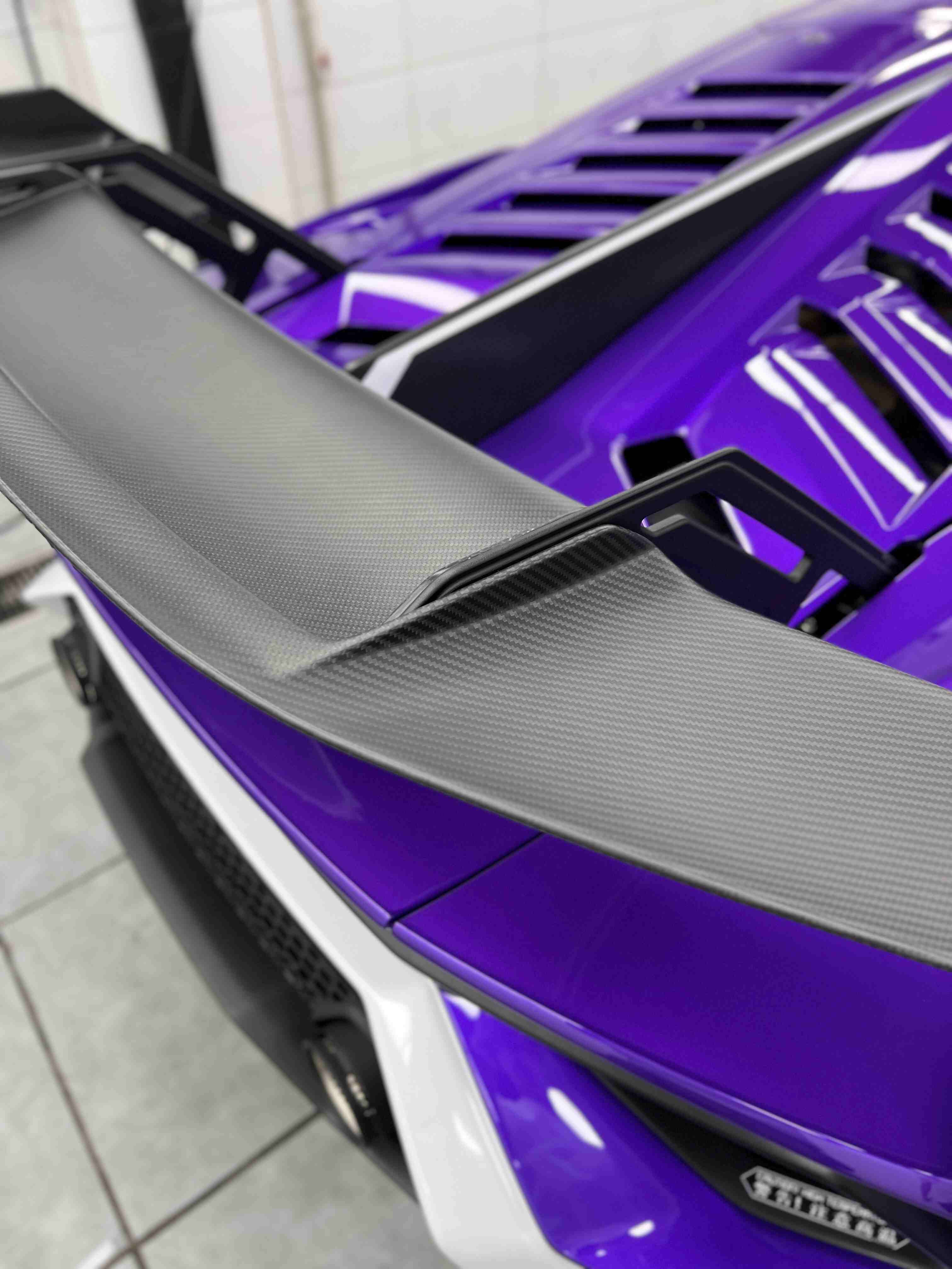 Lamborghini Huracan STO Spoiler Rear Wing Dry Carbon Fiber OEM Series Bodykit