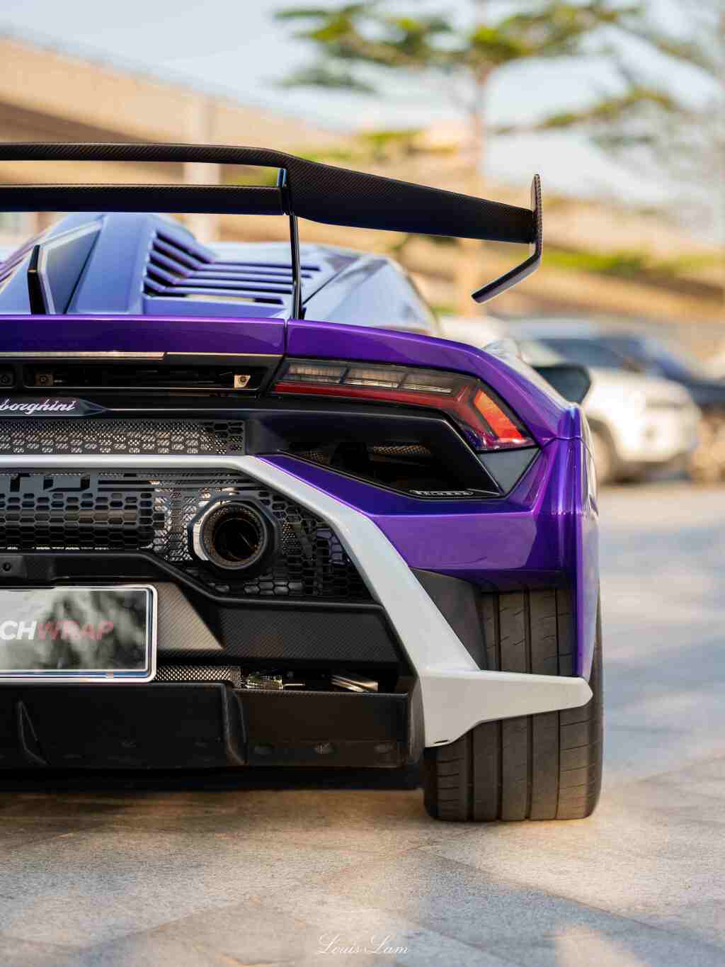 Lamborghini Huracan STO Spoiler Rear Wing Dry Carbon Fiber OEM Series Bodykit
