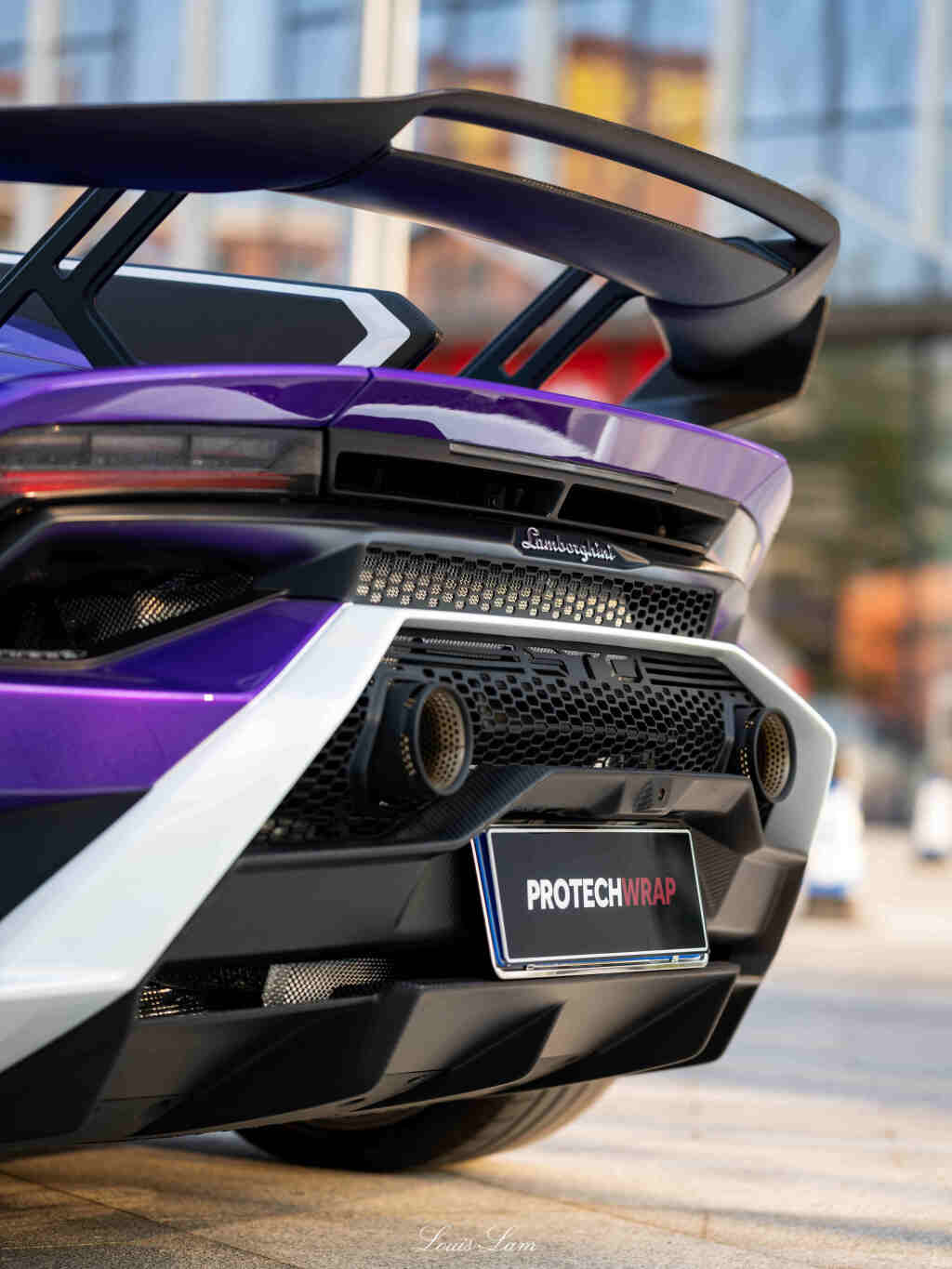 Lamborghini Huracan STO Spoiler Rear Wing Dry Carbon Fiber OEM Series Bodykit