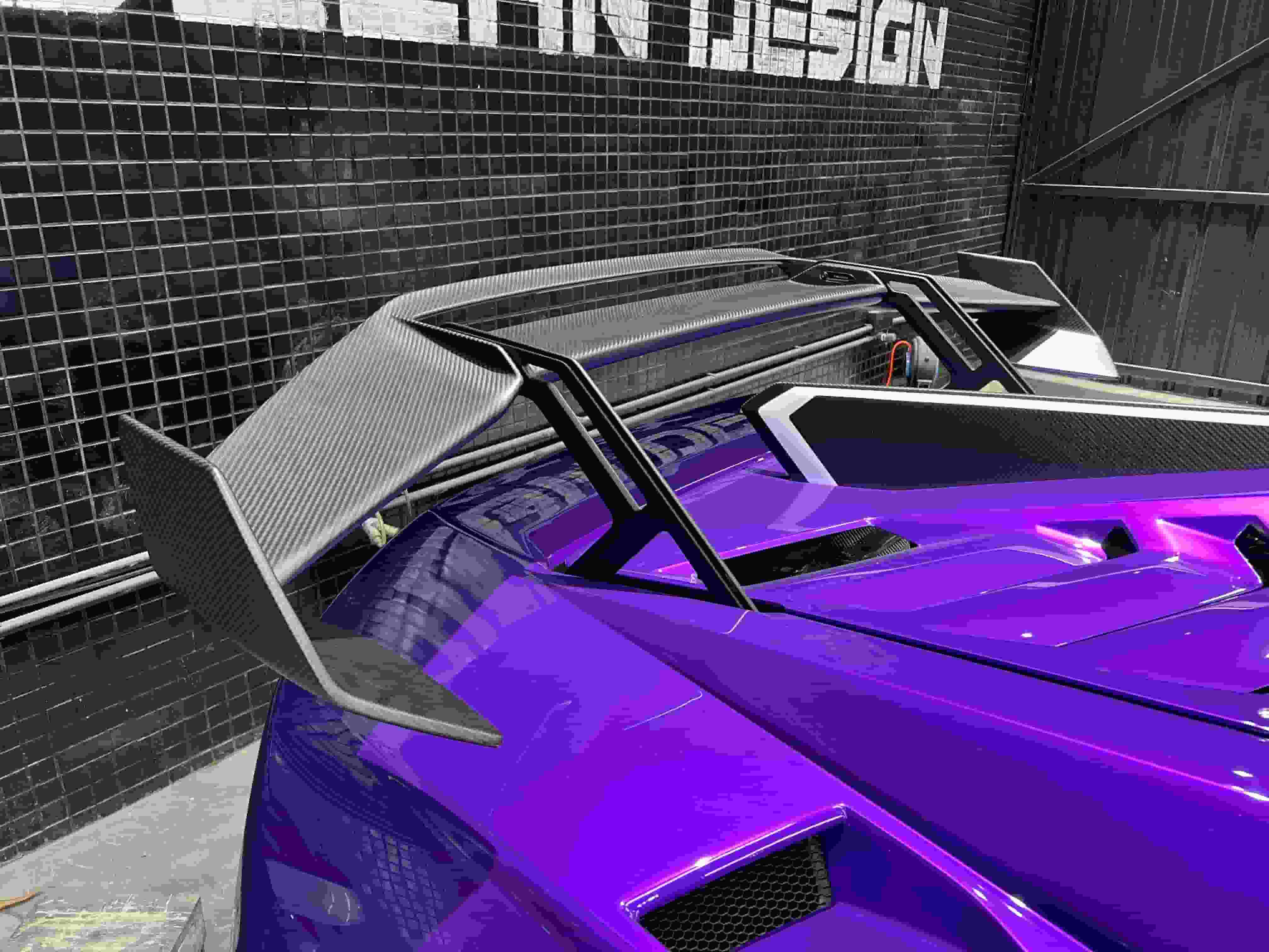 Lamborghini Huracan STO Full Set Spoiler Rear Wing Dry Carbon OEM Series