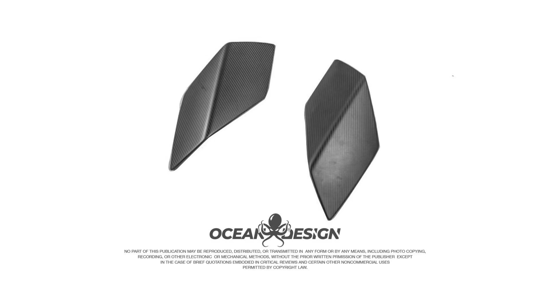Lamborghini Huracan STO Trunk Spoiler Side Winglets Dry Carbon Fiber OEM Bodykit