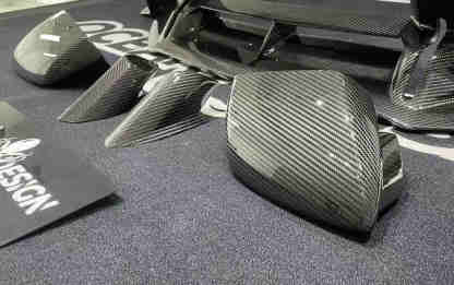 Lamborghini Huracan STO Wing Mirrors Housing Dry Carbon Fiber OEM Bodykit
