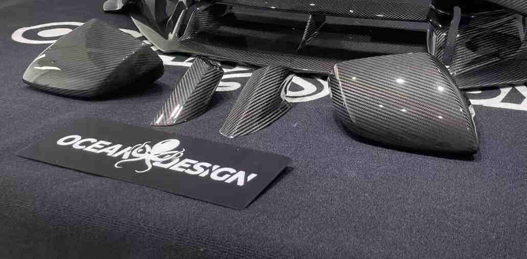 Lamborghini Huracan STO Wing Mirrors Housing Dry Carbon Fiber OEM Bodykit