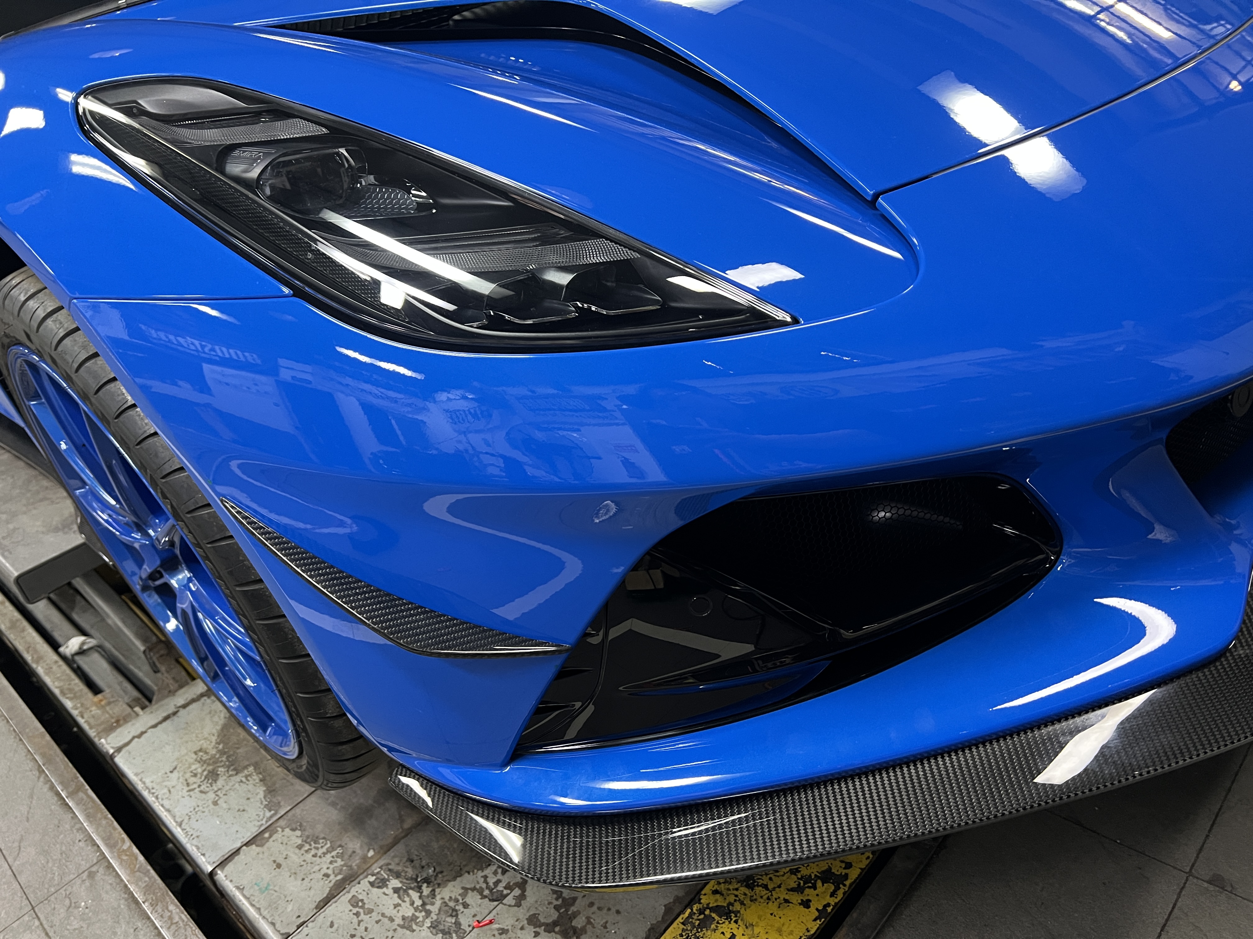 Lotus Emira 2021-2024 Dry Carbon Fiber Front Bumper Canards Ocean Design Original Series Bodykit