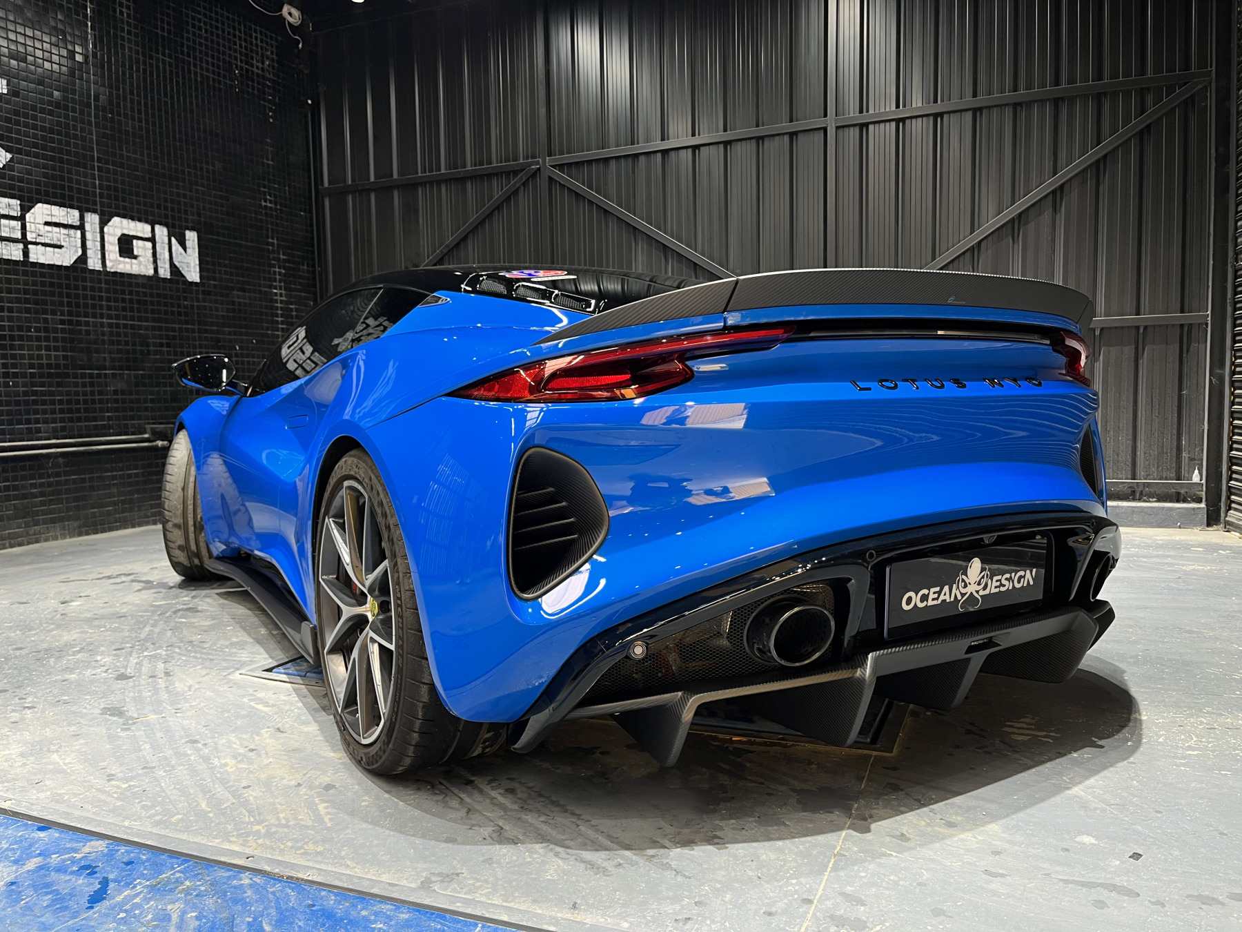 Lotus Emira  2021-2024 Dry Carbon Fiber Rear Diffuser Ocean Design Original Series