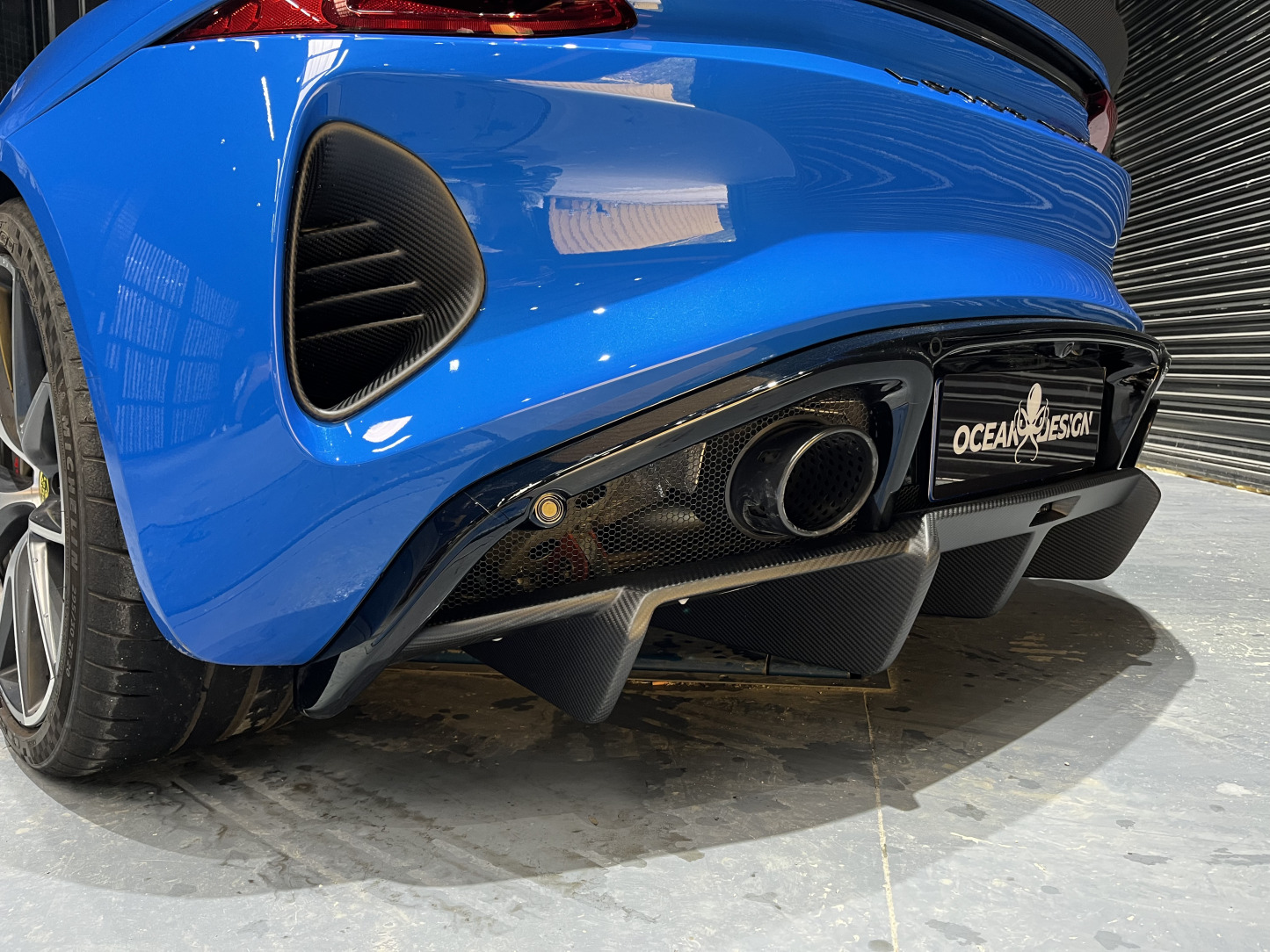 Lotus Emira  2021-2024 Dry Carbon Fiber Rear Diffuser Ocean Design Original Series