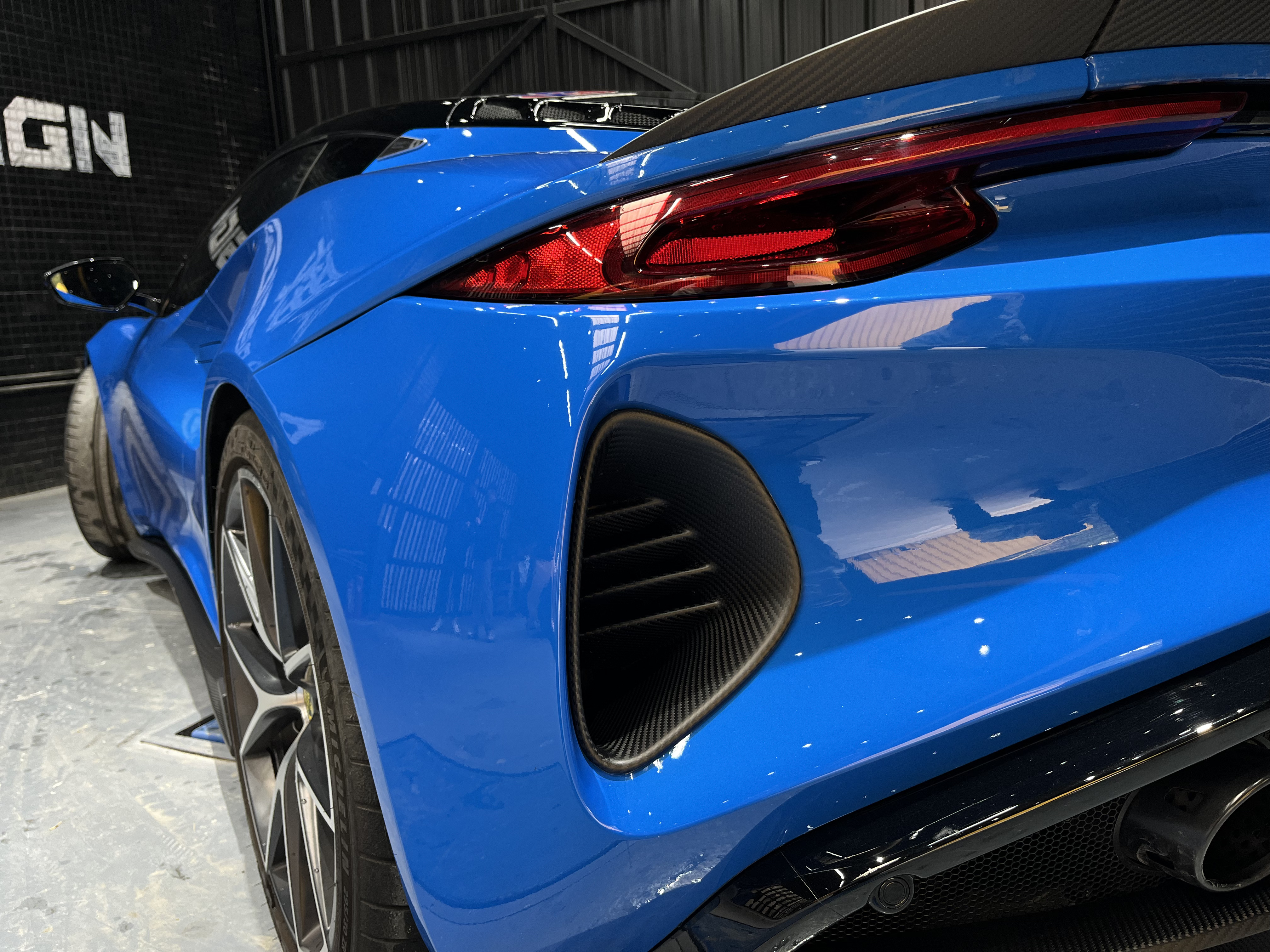 Lotus Emira 2021-2024 Dry Carbon Fiber Rear Vents Ocean Design Original Series Bodykit