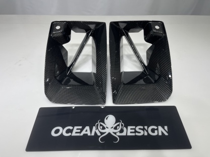 2023-2025 BMW G87 M2 R Style Front Bumper Air Intakes – Dry Carbon Fiber
