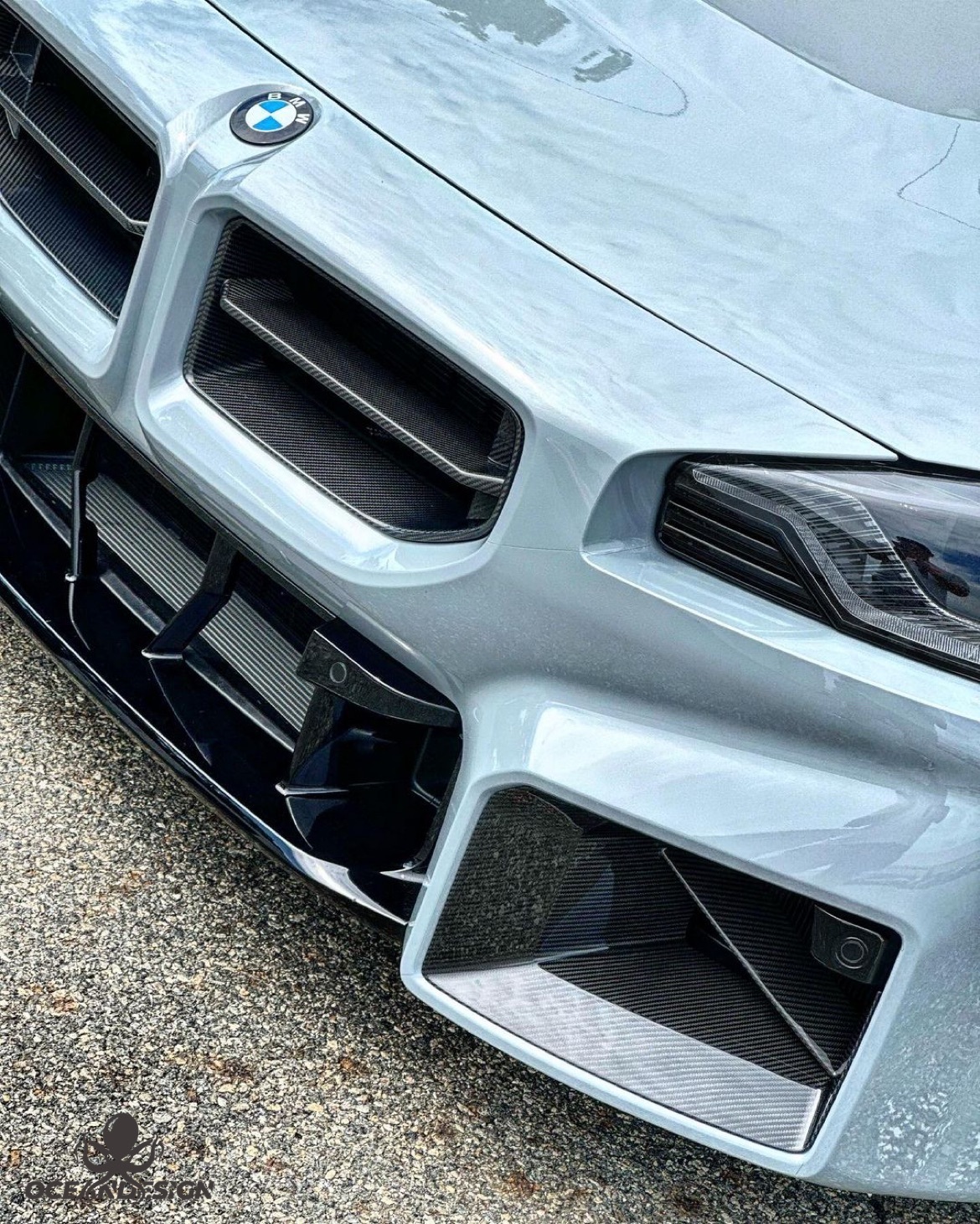 2023-2025 BMW G87 M2 R Style Front Bumper Air Intakes – Dry Carbon Fiber