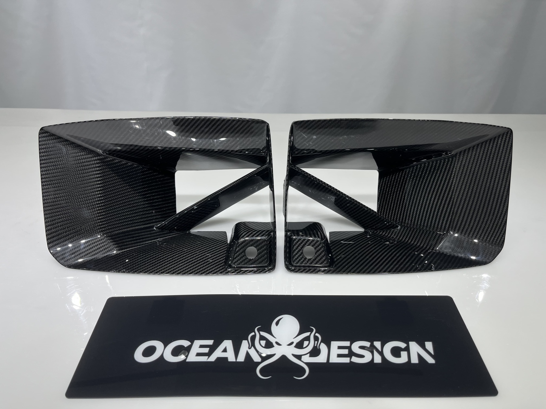 2023-2025 BMW G87 M2 R Style Front Bumper Air Intakes – Dry Carbon Fiber