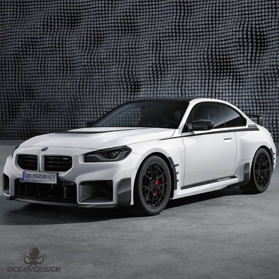 2023-2025 BMW G87 M2 R Style Front Bumper Air Intakes – Dry Carbon Fiber