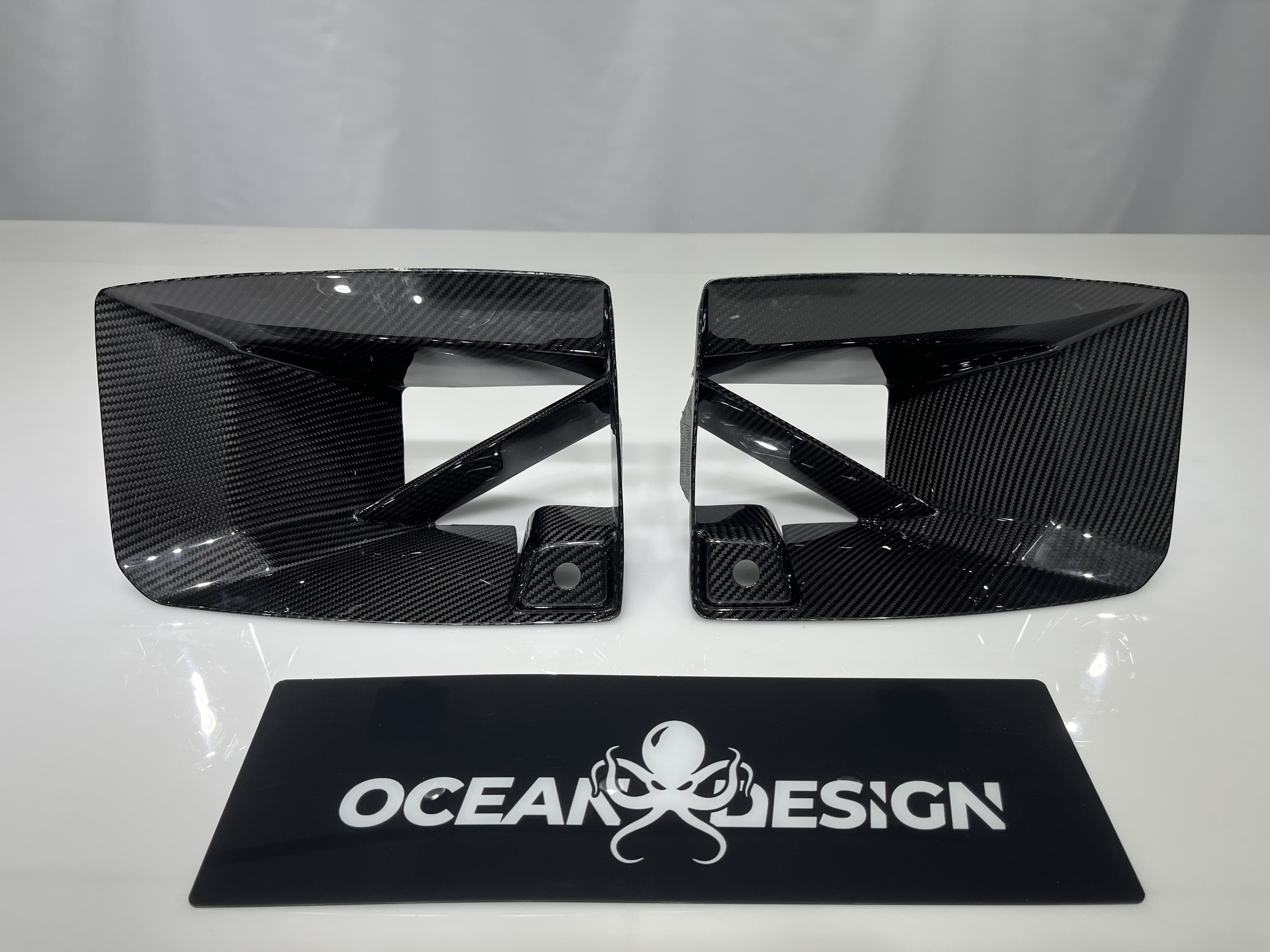 2023-2025 BMW G87 M2 R Style Front Bumper Air Intakes – Dry Carbon Fiber