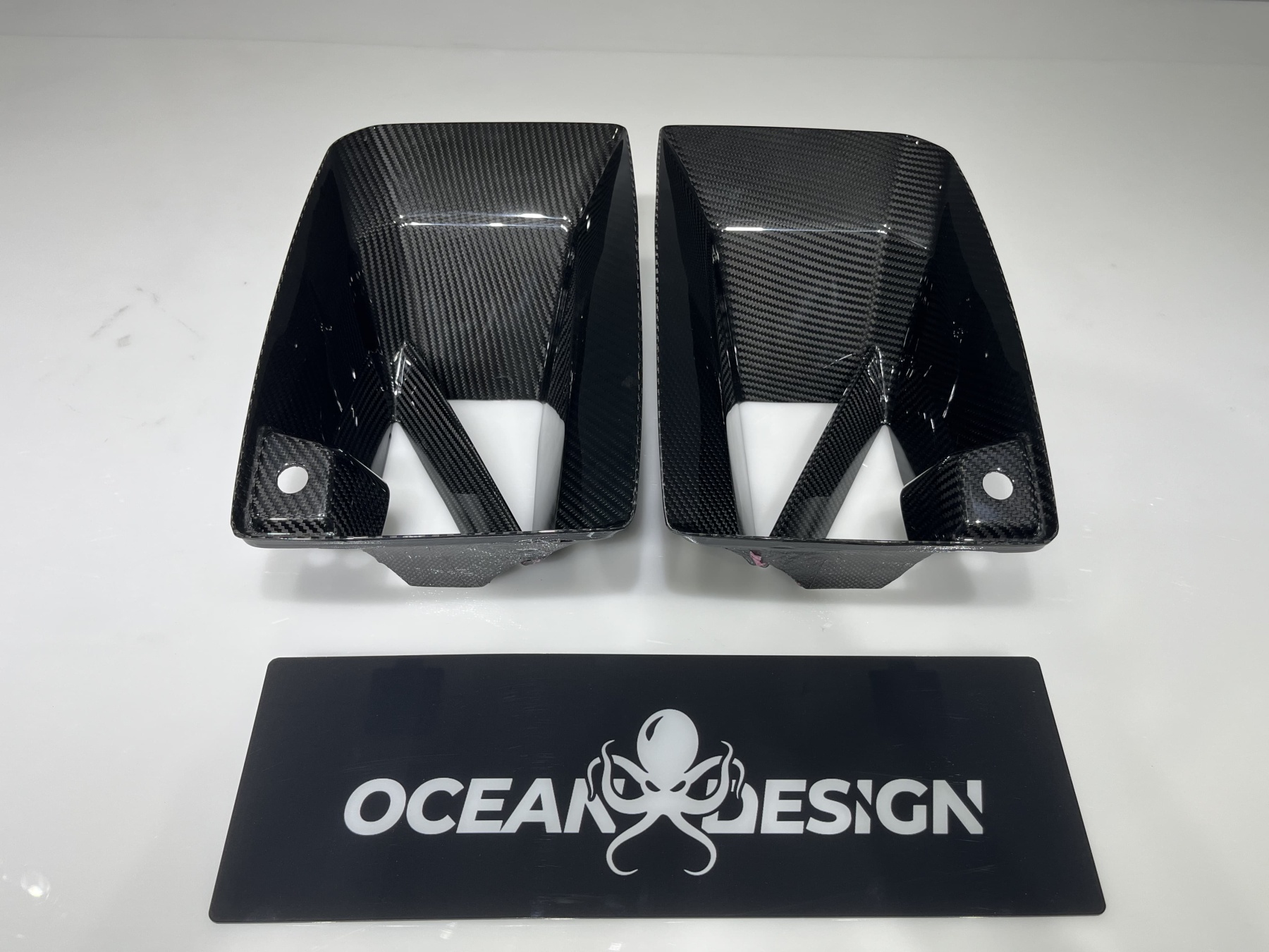 2023-2025 BMW G87 M2 R Style Front Bumper Air Intakes – Dry Carbon Fiber