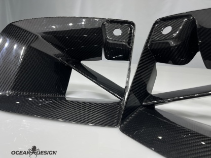 2023-2025 BMW G87 M2 R Style Front Bumper Air Intakes – Dry Carbon Fiber