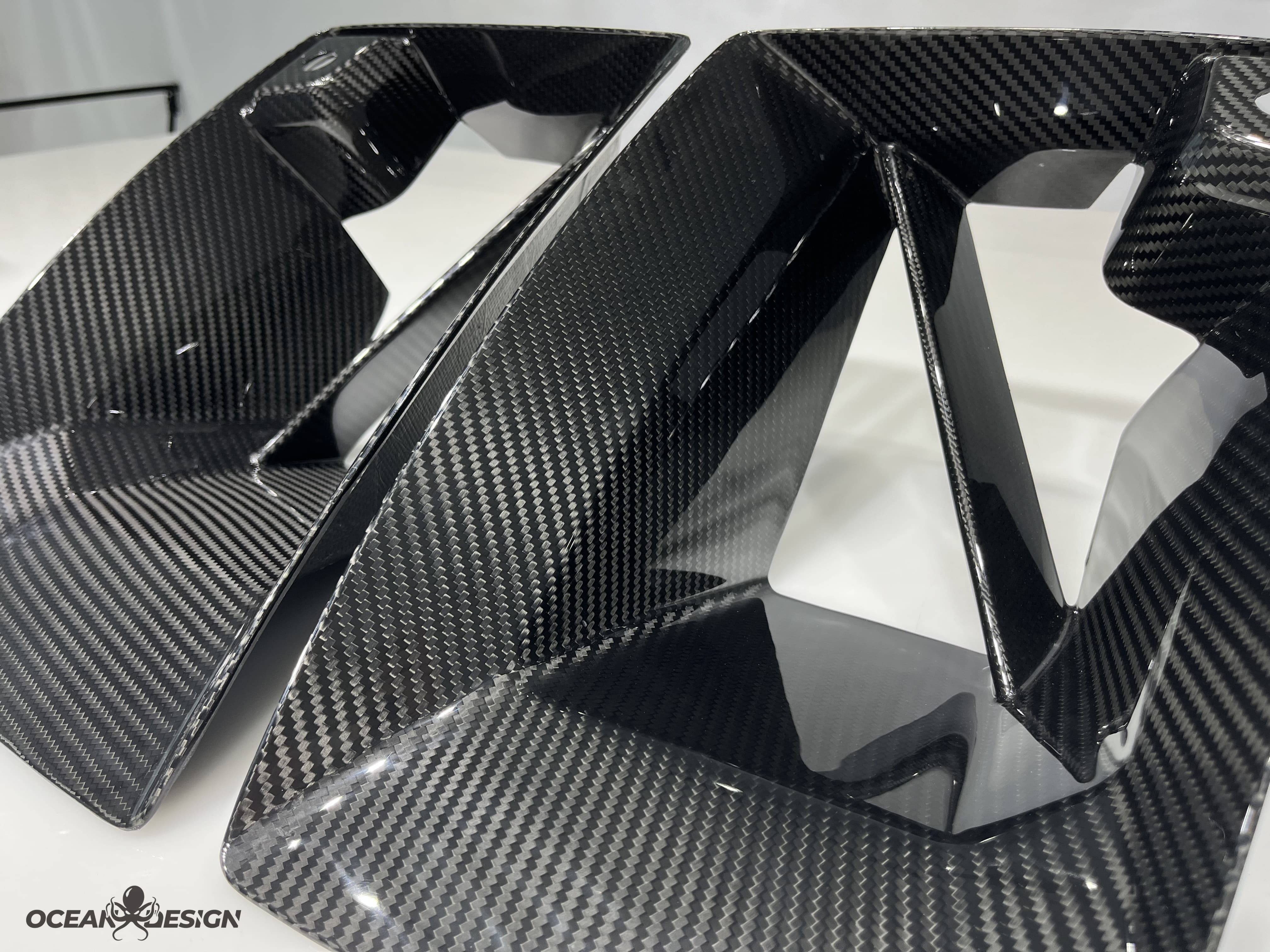 2023-2025 BMW G87 M2 R Style Front Bumper Air Intakes – Dry Carbon Fiber