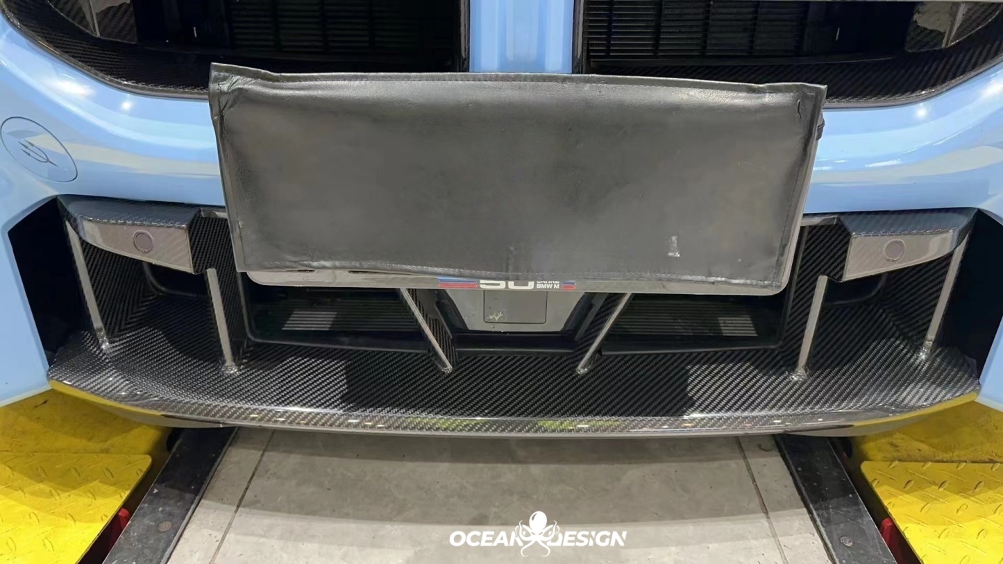 2023-2025 BMW G87 M2 R Style Lower Front Grille – Dry Carbon Fiber