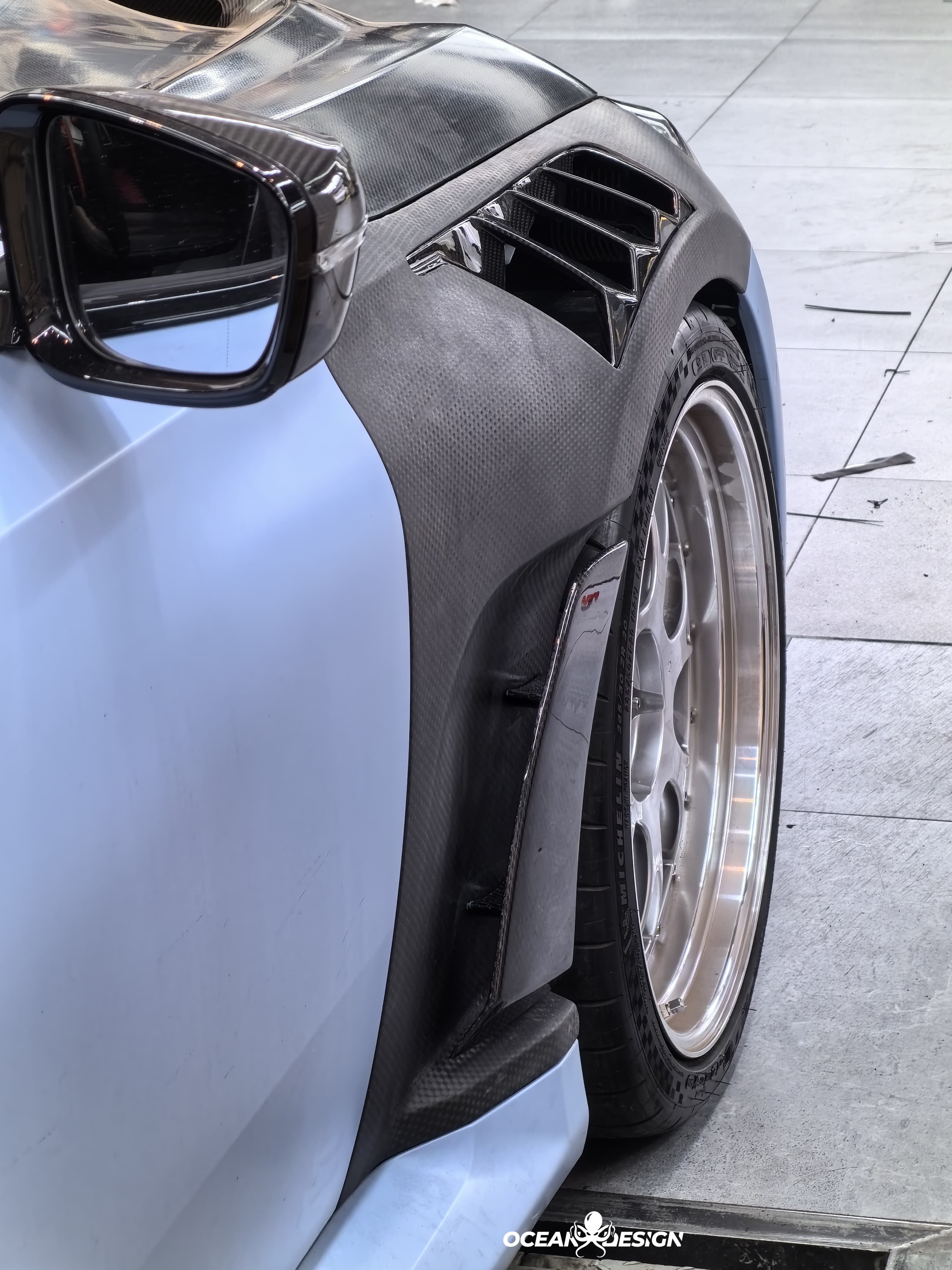 2023-2025 BMW G87 M2 AP Style Dry Carbon Fiber Front Fenders